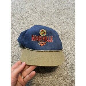 Nashville Snapback Hat Rope Cap Music Sewn Instruments Guitar Banjo Violin Adult